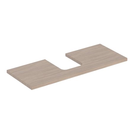 Geberit Waschtisch-Platte One 120x3x47cm, Eiche/Mela Holz, AS mit.
