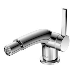 Keuco Bidet-Einhebelmischer Edition 400 Ausl. 127mm, m Abl.garn, SW-chrom geb.