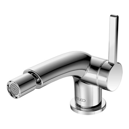Keuco Bidet-Einhebelmischer Edition 400 Ausl. 127mm, m Abl.garn, SW-chrom geb.