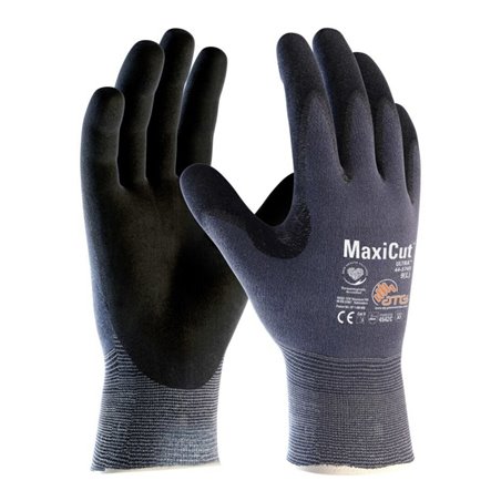 Schnittschutzhandschuhe MaxiCut Ultra 44-3745 blau/schwarz EN 388 Kat.II