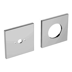 Keuco Rosetten-Set IXMO f Waschtisch-Einhebelmischer UP, 85x85mm, eck., MS vc