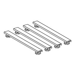 Geberit Füße/Traversen ab 140cm, f S.harz-DW, 62,5x7,3x6-12cm