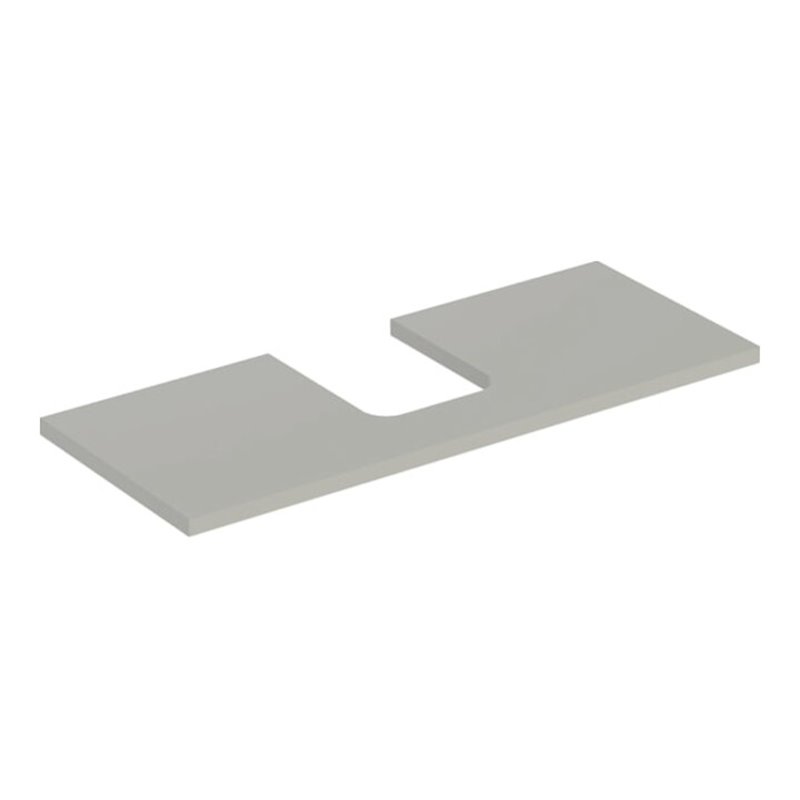 Geberit Waschtisch-Platte One 120x3x47cm, greige/lackiert m, AS mit.