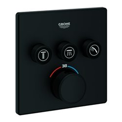 Grohe Fertigset Grohtherm Smartcontrol UP-THM, 3 Absperrventil, eck., phantom bla