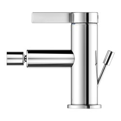 Keuco Einhebelmischer für Bidet IXMO 59509 m.Zug.-Ablgrt. Pure, Rosette r/e verchromt