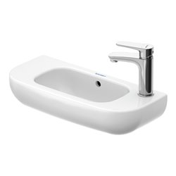 Duravit Handwaschbecken D-Code 50x22cm, m ÜL u HLB, we, Hahnloch links