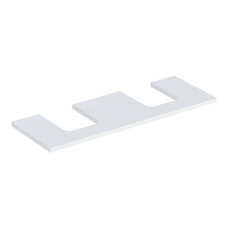 Geberit Waschtisch-Platte One 135x3x47cm, w/lack. ma, Ausschn zweifach