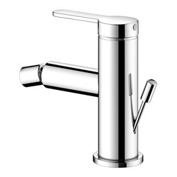 Keuco Einhebelmischer für Bidet IXMO 59509 m.Zug.-Ablgrt. Flat, Rosette r/e verchromt