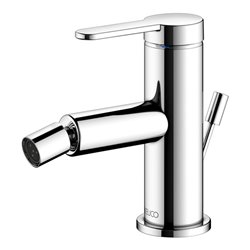 Keuco Einhebelmischer für Bidet IXMO 59509 m.Zug.-Ablgrt. Flat, Rosette r/e verchromt