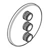 Grohe Fertigset Grohtherm Smartcontrol UP-Ventil, 3-fach, rund, nickel poliert