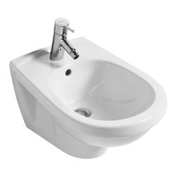 V&B Gustavsberg Wand-Bidet Saval 2.0 weiß, mit Hahnloch und Überlauf