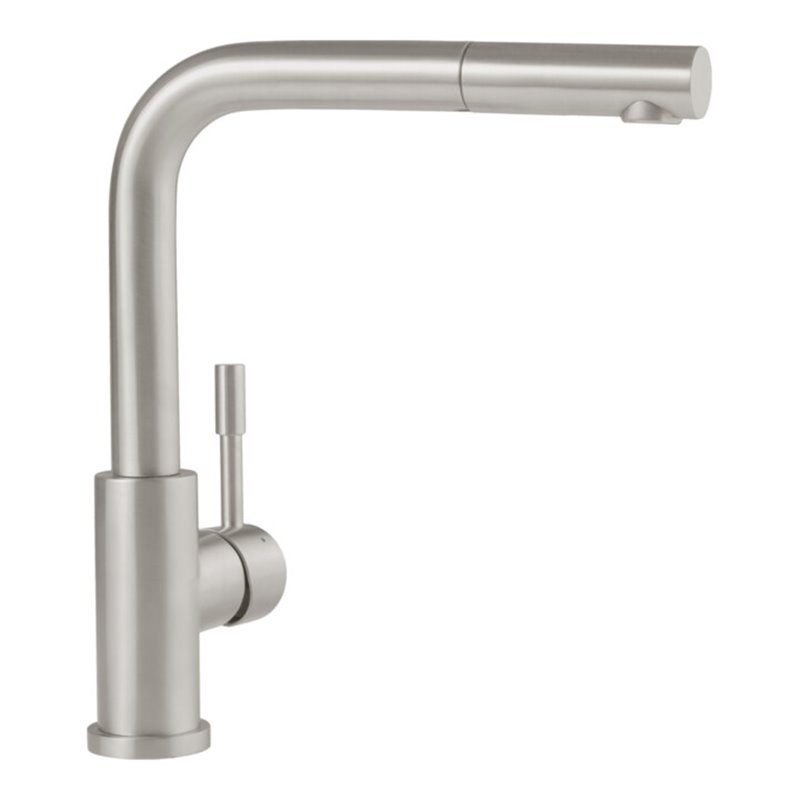 V&B Spültisch-Einhebelmischer Steel Expert Compact-Window 45x275mm, Edelstahl massiv