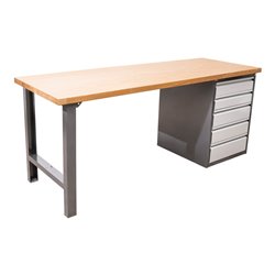 STIER Werkbank Premium mit 5 Schubladen TxH 700x890mm