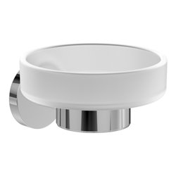 V&B Seifenschale Elements Tender 117x43x100mm, Glas satiniert, chrom