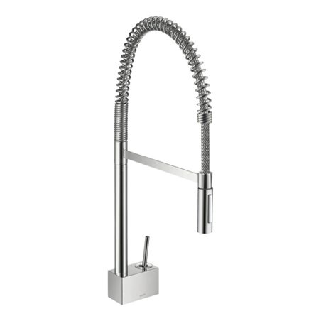 hansgrohe Spültisch-Einhebelmischer 240 Axor Starck SemiPr schwenkb. Ausl. 360Gr, brush. gold optic