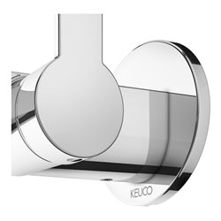 Keuco EHM IXMO Flat Ausl. 165mm, verchromt, Wd-mont., rd Ros.