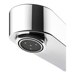 Keuco EHM IXMO Flat Ausl. 165mm, verchromt, Wd-mont., rd Ros.