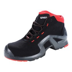 UVEX Schnürstiefel schwarz/rot uvex 1 x-tended support, S3
