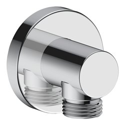 Duravit Wandanschlussbogen DN 15, o. Handbrausenh., Ros. rd, chrom