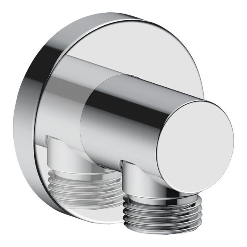 Duravit Wandanschlussbogen DN 15, o. Handbrausenh., Ros. rd, chrom