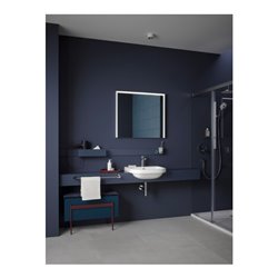Duravit Wandanschlussbogen DN 15, o. Handbrausenh., Ros. rd, chrom