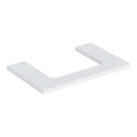 Geberit Waschtisch-Platte One 75x3x47cm, w/lack. ma, Ausschnitt mittig