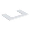Geberit Waschtisch-Platte One 75x3x47cm, w/lack. ma, Ausschnitt mittig