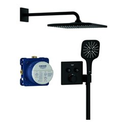 Grohe Unterputz-Duschsystem Grohtherm SmartControl 34865 THM eck. Form 2 ASV phantom black