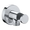 Duravit Wandanschlussbogen DN 15, m Brauseha., Rosette rund, chrom