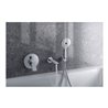 Duravit Wandanschlussbogen DN 15, m Brauseha., Rosette rund, chrom