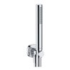 Duravit Wandanschlussbogen DN 15, m Brauseha., Rosette rund, chrom