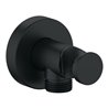 Duravit Wandanschlussbogen DN 15, m Brauseha., Ros. rd, sw matt