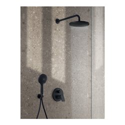 Duravit Wandanschlussbogen DN 15, m Brauseha., Ros. rd, sw matt