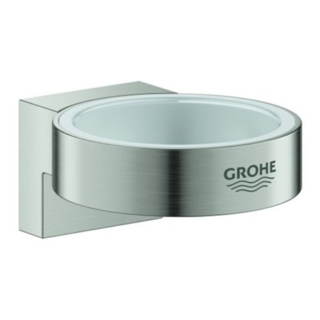 Grohe Halter Selection supersteel, für Glas und, Seifenspender