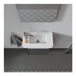 Duravit Möbel-Handwaschbecken Vero 50x25cm, m ÜL, HLB, Hahnloch links, weiß