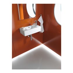 Duravit Möbel-Handwaschbecken Vero 50x25cm, m ÜL, HLB, Hahnloch links, weiß
