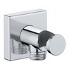 Duravit Wandanschlussbogen DN 15, m Brauseha., Rosette eckig, chrom