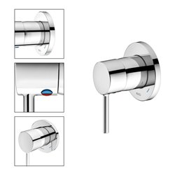 Keuco Einhebelmischer UP DN15 IXMO 59551 m.rd. Rosette/Soft verchromt