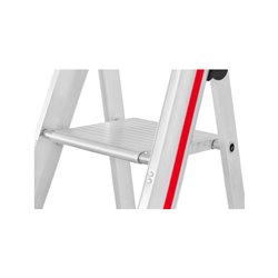 Hymer Stufenstehleiter mit Plattform, einseitig begehbar