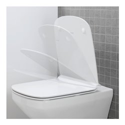 Duravit Wand-WC, Tiefspüler Set DuraStyle mit WC-Sitz, weiß