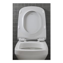 Duravit Wand-WC, Tiefspüler Set DuraStyle mit WC-Sitz, weiß