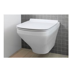 Duravit Wand-WC, Tiefspüler Set DuraStyle mit WC-Sitz, weiß