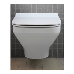 Duravit Wand-WC, Tiefspüler Set DuraStyle mit WC-Sitz, weiß