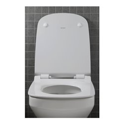 Duravit Wand-WC, Tiefspüler Set DuraStyle mit WC-Sitz, weiß