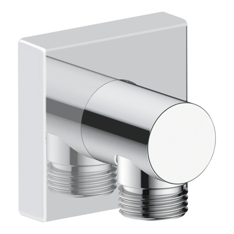 Duravit Wandanschlussbogen DN 15, o. Handbrausenh., Ros. eck., chr