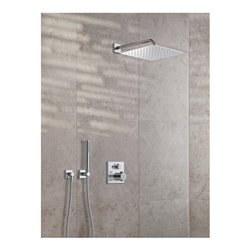 Duravit Wandanschlussbogen DN 15, o. Handbrausenh., Ros. eck., chr