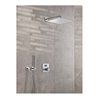 Duravit Wandanschlussbogen DN 15, o. Handbrausenh., Ros. eck., chr