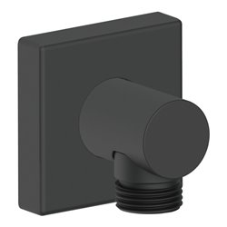 Duravit Wandanschlussbogen DN 15, o. Handbrausenh., Ros. eck., sw m