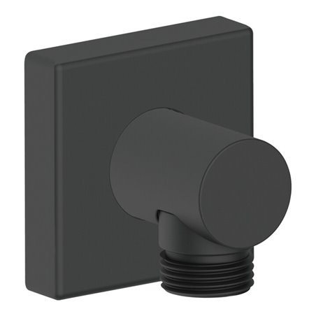 Duravit Wandanschlussbogen DN 15, o. Handbrausenh., Ros. eck., sw m