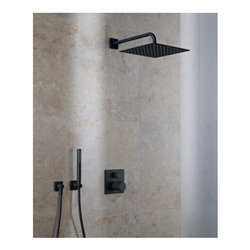 Duravit Wandanschlussbogen DN 15, o. Handbrausenh., Ros. eck., sw m